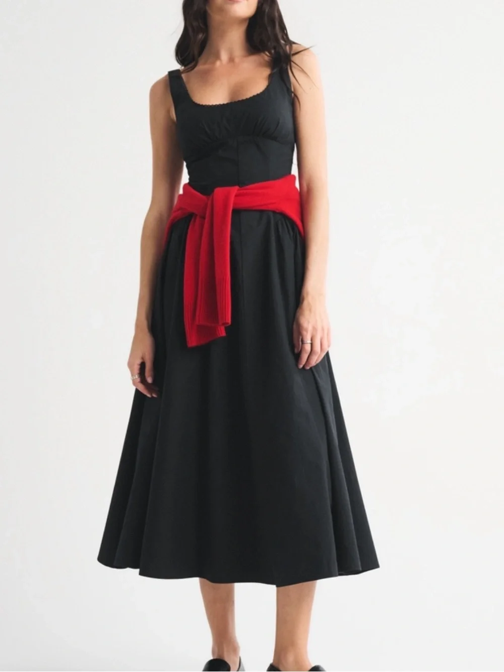 Abercrombie & Fitch Black Sleeveless Maxi Dress